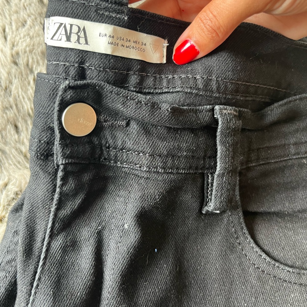 Zara Men's Charcoal Skinny Jeans